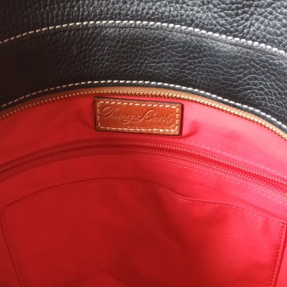 Dooney & Bourke Black and Brown Leather Shoulder Bag - Picture 13 of 16